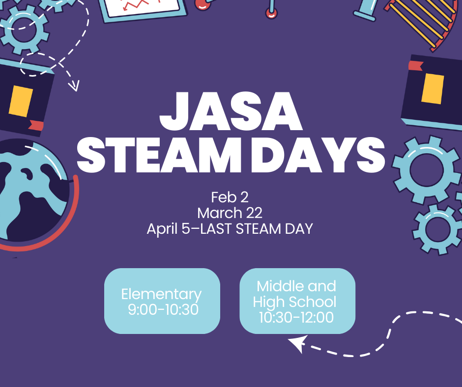STEAM Day Dates, February 2, March 22, April 5